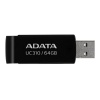 64GB AData UC310 USB 3.2 Flash Drive - Black Capless Swivel Image