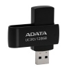 128GB AData UC310 USB 3.2 Flash Drive - Black Capless Swivel Image