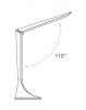 AData Tulip LED Desk Lamp DD300 White/Silver (AL-DKDD300-8W55WS) UK 3-pin power Image