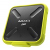 256GB AData SD700 Durable External SSD - USB3.1 Interface - Black/Yellow Image
