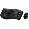 Adesso Truform 150CB Ergonomic Wired Optical Mouse and Keyboard Combo w/Wrist Rest - US English Layout Image