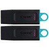 64GB Kingston Technology DataTraveler Exodia USB3.2 Type-A Flash Drive - 2 pack - Black