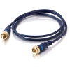 C2G 12ft 75-Ohm Velocity Mini-Coax F-Type Coaxial Cable Image