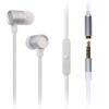 GEEQ White Flat-cable Metal Noise-isolating Earphone with Microphone Image