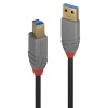 Lindy 1m USB 3.2 Type A to B Cable, 5Gbps, Anthra Line