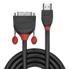 Lindy 3m HDMI to DVI Cable, Black Line Image