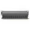 Digitus CAT 6, Class E Patch Panel, shielded, black Image