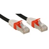 Lindy Cat.6 (A) SSTP / S/FTP PIMF Premium 0.5m networking cable Black