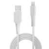 Lindy 3m USB to Lightning Cable, White Image