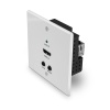Lindy 70m Cat.6 HDMI 4K60, IR and RS-232 HDBaseT UK Wall Plate Extender, Transmitter