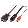 Lindy 2m HDMI to VGA Adapter Cable, Black