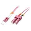 Lindy 46366 InfiniBand/fibre optic cable 20 m LC SC Pink