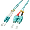 Lindy 3.0m OM3 LC - SC Duplex InfiniBand/fibre optic cable 3 m Turquoise