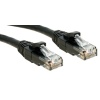 Lindy Cat.6 UTP 0.3m networking cable Black Cat6 U/UTP (UTP)