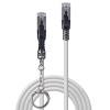 Lindy 3m Cat.6A S/FTP Locking Network Cable, Grey Image