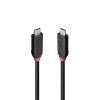 Lindy 2m USB4 240W Type C Cable, Black Line