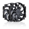 Noctua NF-A14x25r G2 PWM Sx2-PP chromax.black Next-gen black round 140mm dual fan set