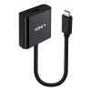 Lindy 43438 video cable adapter 0.15 m USB Type-C HDMI Black