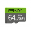 64GB PNY Class 10 MicroSDXC 85MB/sec UHS-I Memory Card Image