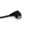 StarTech 1ft Micro USB Type-A to Left Angle Micro USB Type-B Cable Black Image