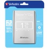 1TB Verbatim Store'n'Go USB3.0 Portable Hard Drive Silver Image