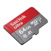 64GB Sandisk Ultra microSDXC UHS-I Memory Card A1 CL10 Full HD Image