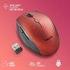 NGS Bee Wireless Ergonomic Silent Mouse, Red Image