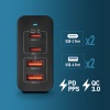 NGS Bud 100W USB-C + USB-A Power Adapter for Phones, Tablets & Laptops, EU Plug Image