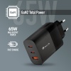 NGS Bud 65W USB-C + USB-A Power Adapter for Phones, Tablets and Laptops, EU Only Image