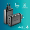 NGS Bud 140W USB-C + USB-A Power Adapter for Phones, Tablets and Laptops, EU Only Image
