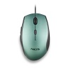NGS Moth Ice, Wired Ergonomic Silent Mouse with USB-C Adapter, Green