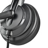 NGS VOX605 USB-C Stereo Headset with Volume Control and USB Adapter, Black Image