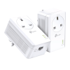 TP-Link TL-PA7017P Kit, AV1000 Gigabit Passthrough Powerline Starter Kit, UK