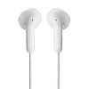 NGS Cross Flip, In-Ear Wired Headphones with 3.5mm Jack, Microphone and Control Buttons, White Image