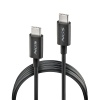 NGS Zyro, 60W USB-C to USB-C Fast Charging 1m Cable, Black