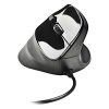 NGS Samsara Ergonomic Vertical Laser Mouse with Silent Buttons and Adjustable DPI, Black