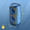 NGS Roller Beast 32W Wireless & Water-Resistant IPX5 BT Speaker, Azure Image