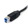 StarTech 6ft SuperSpeed USB3.0 Type-A to Type-B Cable Black Image