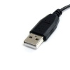 StarTech 3ft Micro USB Type-A to Left Angle Micro USB Type-B Cable Black Image