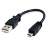 StarTech 6in Micro USB2.0 Type-A to Micro Type-B Cable Black Image