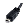 StarTech 6in Micro USB2.0 Type-A to Micro Type-B Cable Black Image