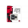 256GB Kingston microSDXC UHS-1 CL10 Memory Card with SD Adapter Image