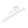 C2G 7.75-inch Reusable Cable Ties 50pack White Image