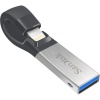 128GB SanDisk iXpand USB3.0 Flash Drive - Black,Silver Image