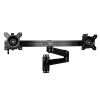 StarTech ARMDUALWALL Articulating Wall Mount Dual Monitor Arm - Up to 24-inch Screen Image