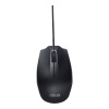 Asus UT280 Wired Optical Ambidextrous Mouse - Black Image