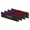 32GB Kingston HyperX Predator RGB DDR4 3200MHz PC4-25600 CL16 1.35V Quad Memory Kit (4 x8GB) - Black