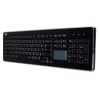 Adesso Keyboard SlimTouch 2.4GHz RF Wireless Compact Touchpad Black Keyboard - US Layout Image