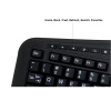 Adesso 2.4GHz RF Wireless QWERTY Desktop Ergonomic Trackball Keyboard - US English Image