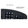 Adesso 2.4GHz RF Wireless QWERTY Desktop Ergonomic Trackball Keyboard - US English Image